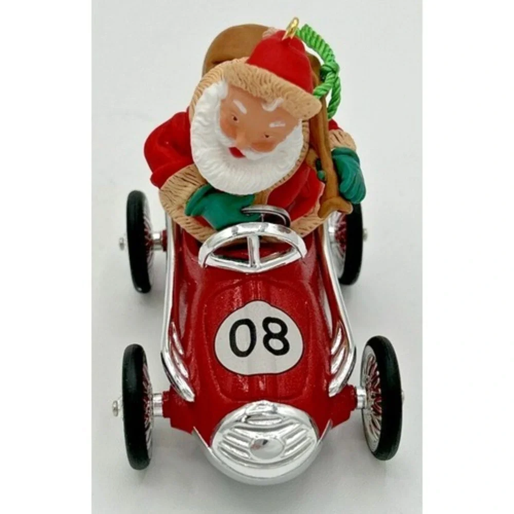 2008 Hallmark Santa Takes a Spin Christmas Ornament SKU U213‎